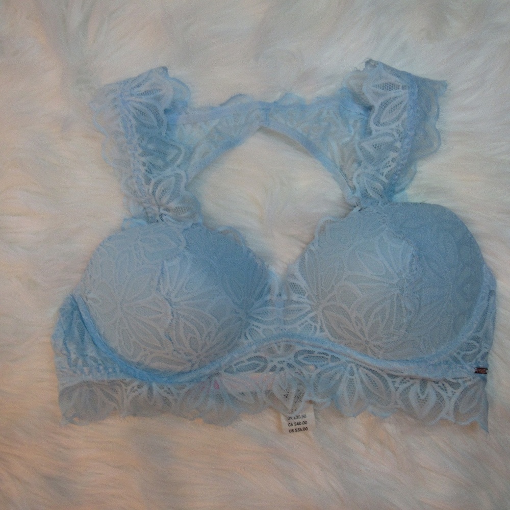 PINK Aqua Keyhole Bralette